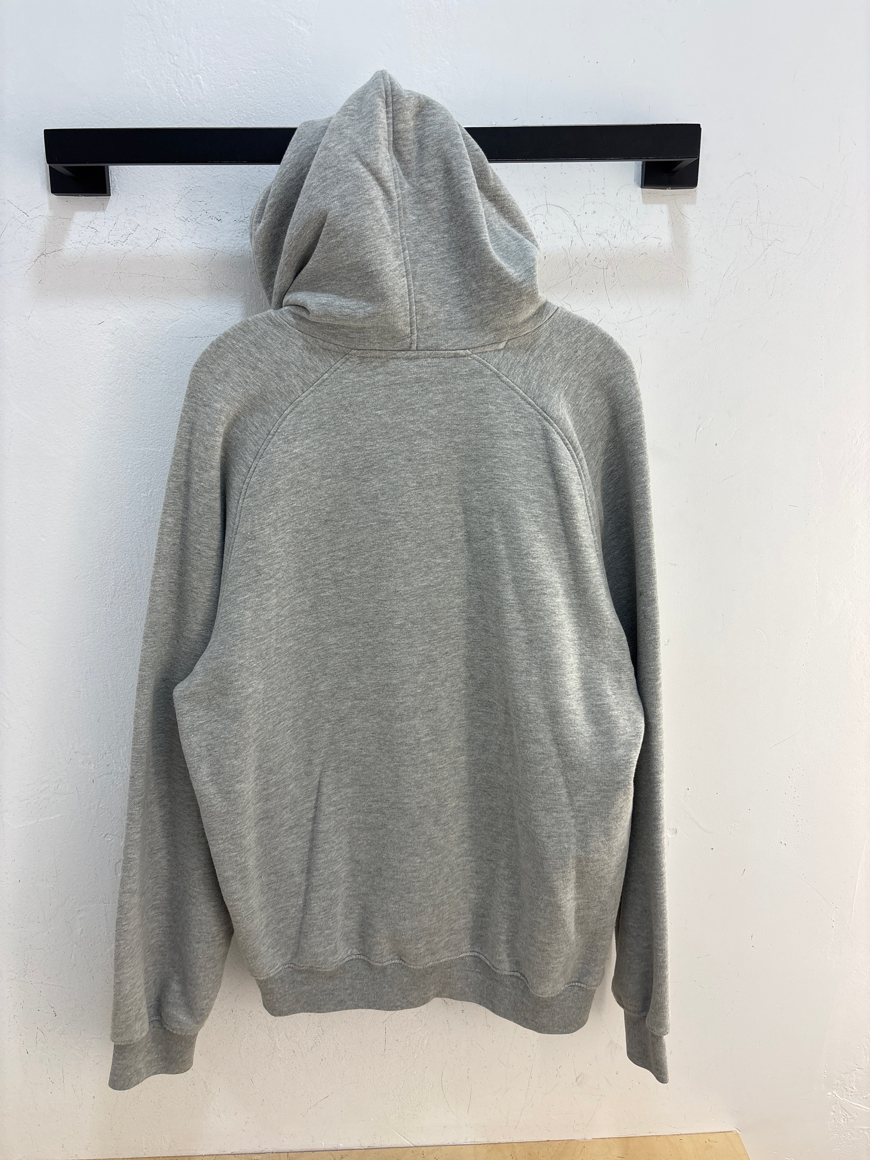 Y2k Nike Swoosh Grey Hoodie - Size L (Light Marks)