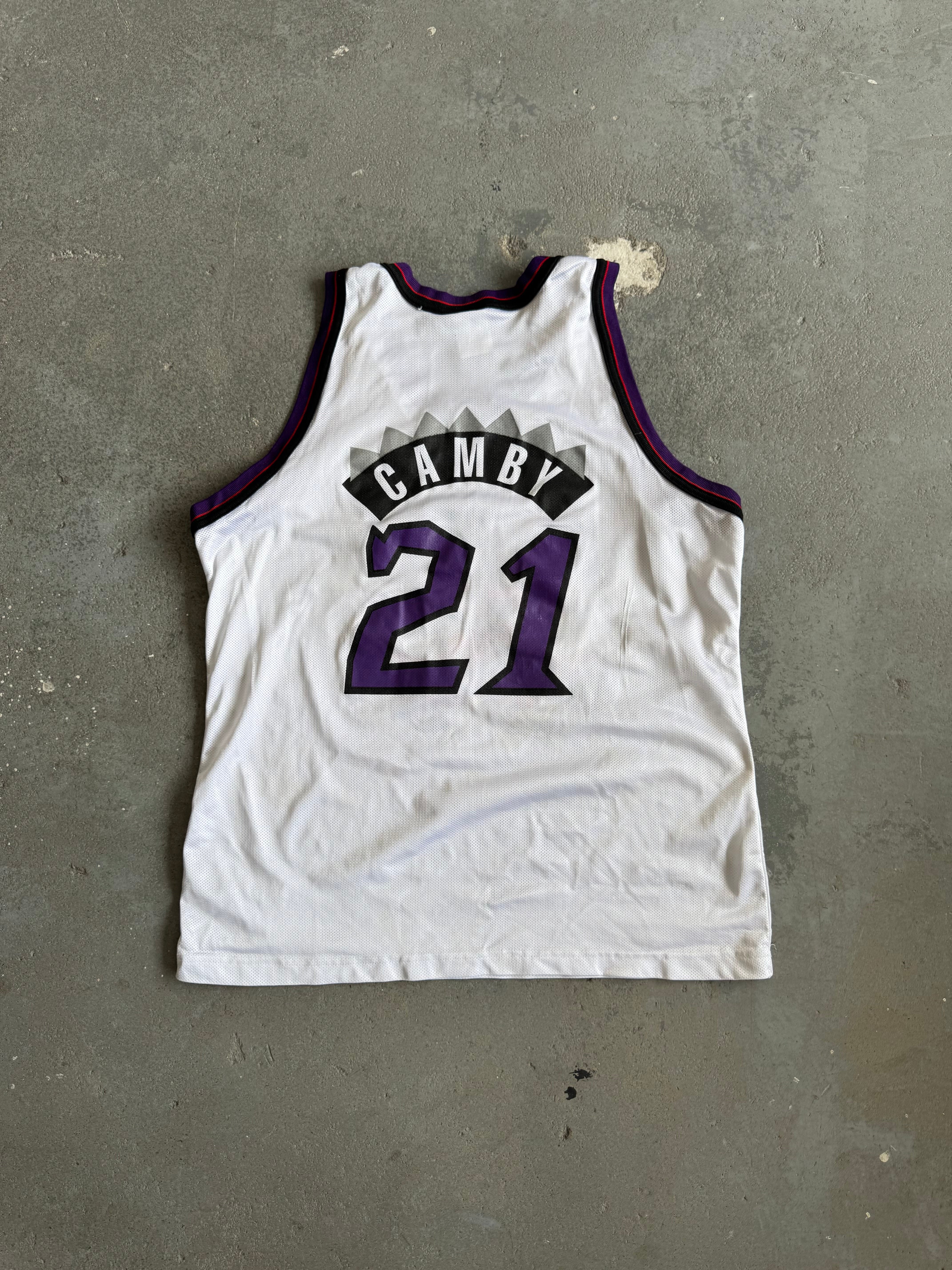 90' Champoin  Raptors Camby #21 Jersey - Sz 48(XL)