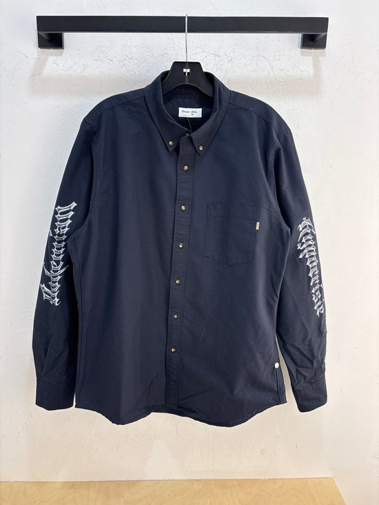 JJJJound Bohemian Navy Button Up - Size L