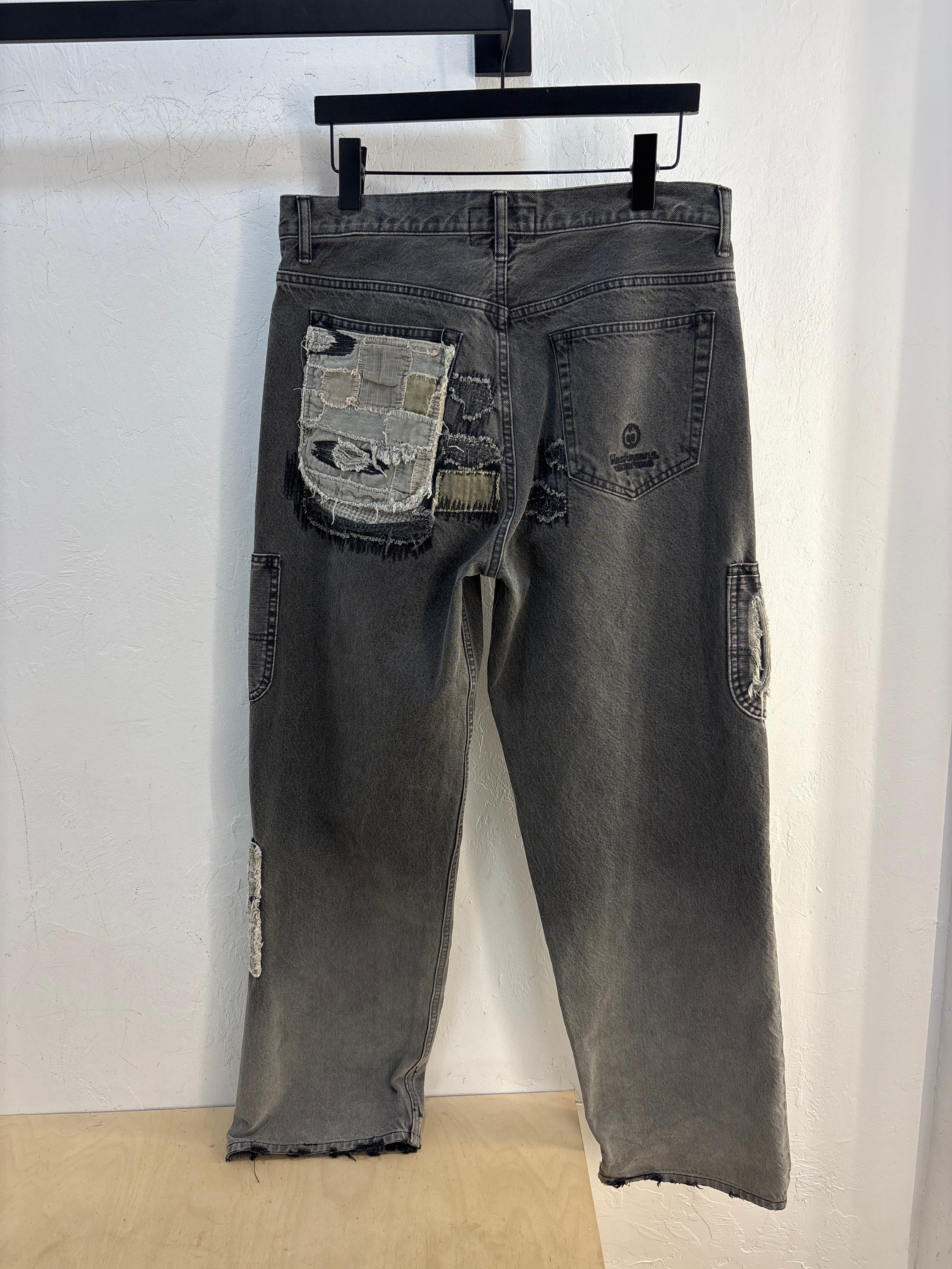 Supreme/Black Means Mended Jeans - 32