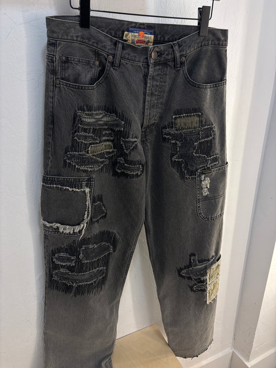 Supreme/Black Means Mended Jeans - 32