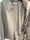 Helmut Lang Grey Lambskin Leather Jacket - M