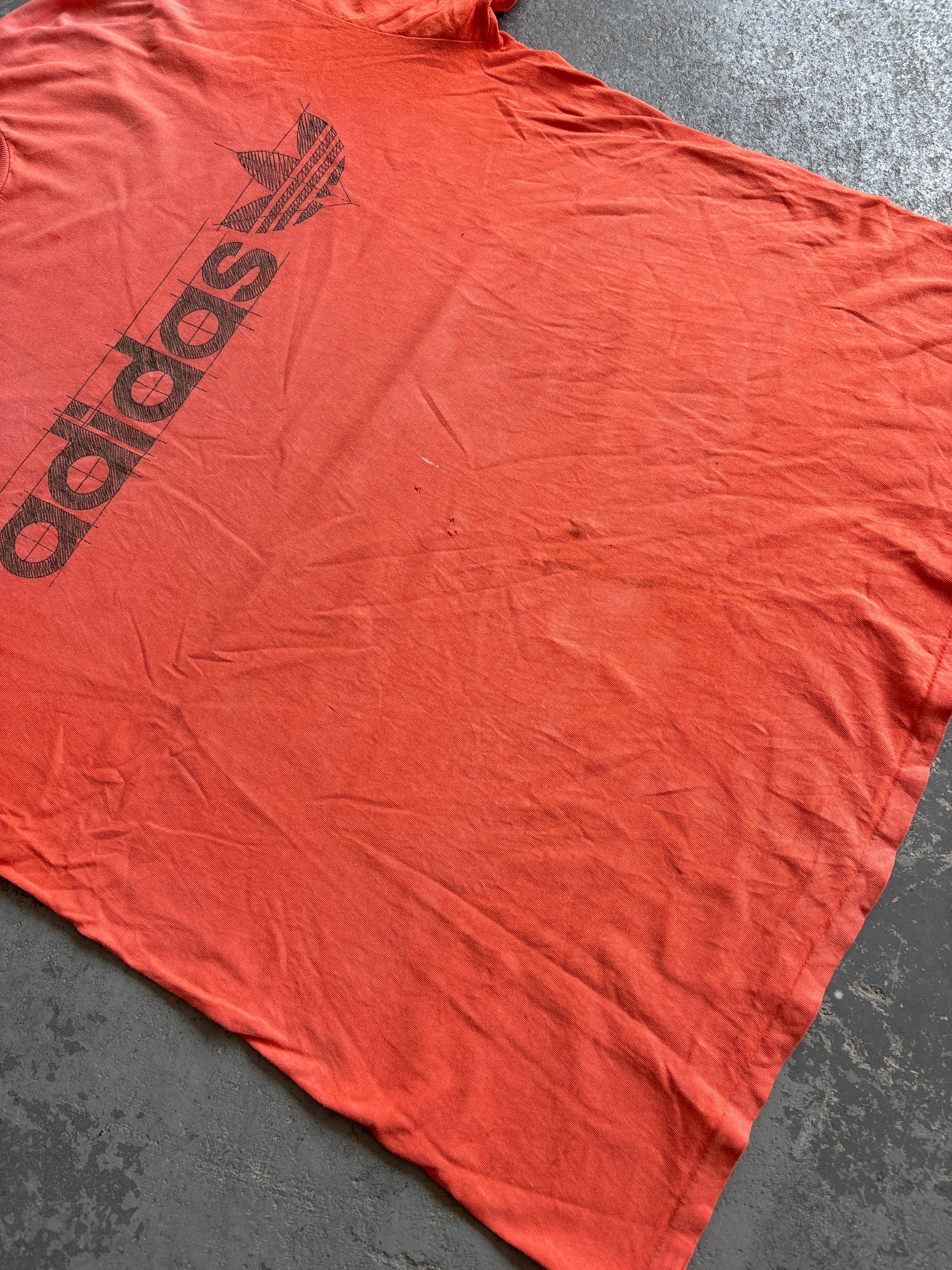 80' Adidas Sketch logo tee - Sz XL