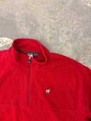Y2K Big Dog red 1/4 zip fleece - Sz XXL
