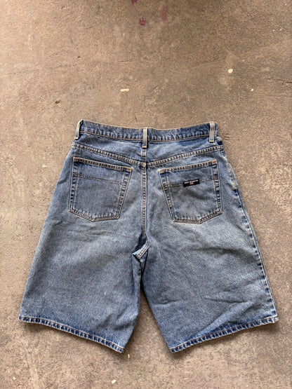 90s Polo Sport RL Light Wash Loose denim short - Sz 34