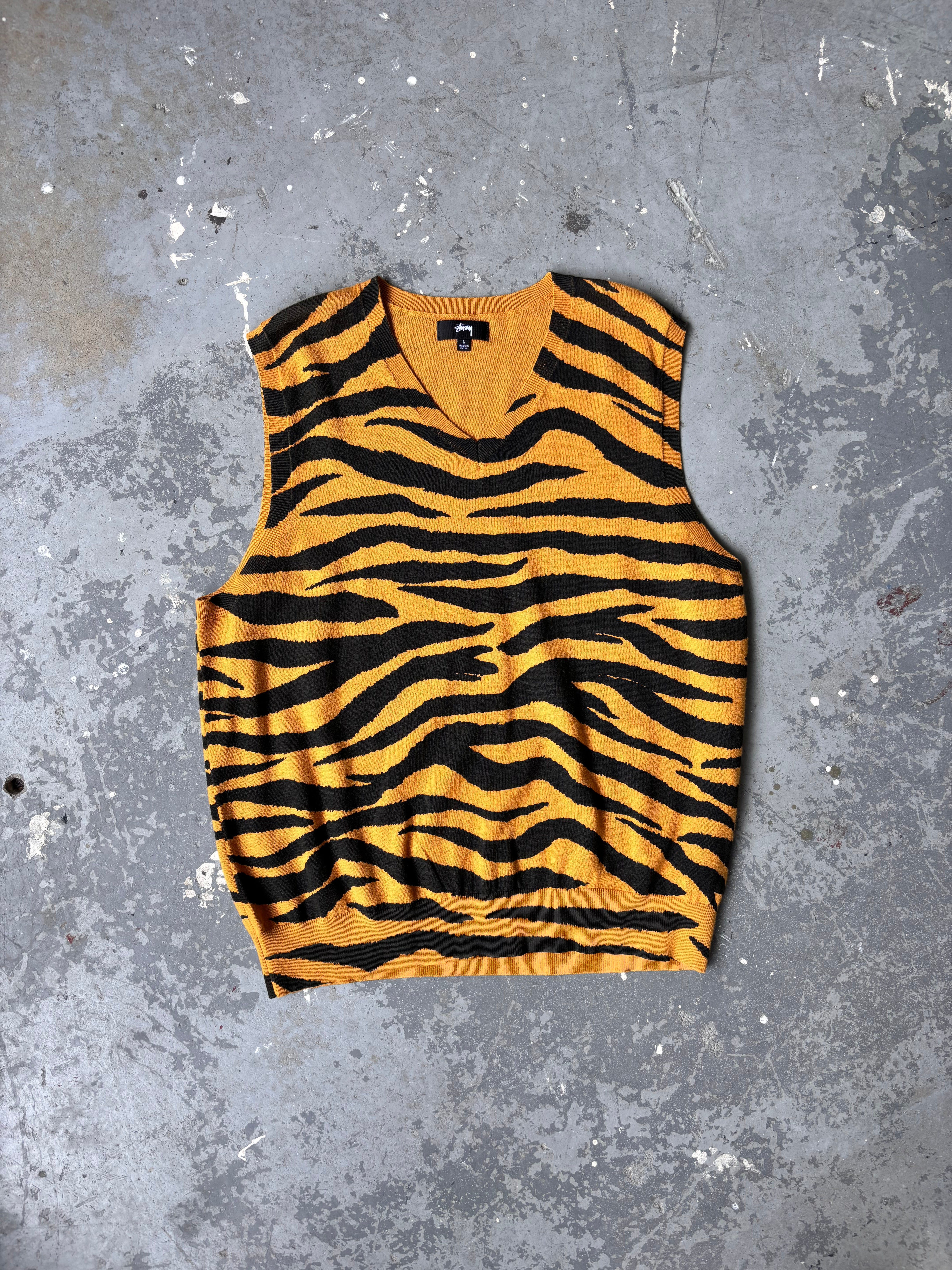 Stussy tiger Stripe Vest (Two size)