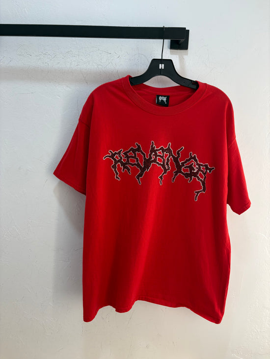 Revenge Red Swarkovski Tee - XL