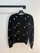 OFF-WHITE Aop Black crewneck - XS