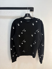 OFF-WHITE Aop Black crewneck - XS