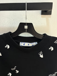 OFF-WHITE Aop Black crewneck - XS