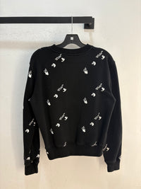 OFF-WHITE Aop Black crewneck - XS