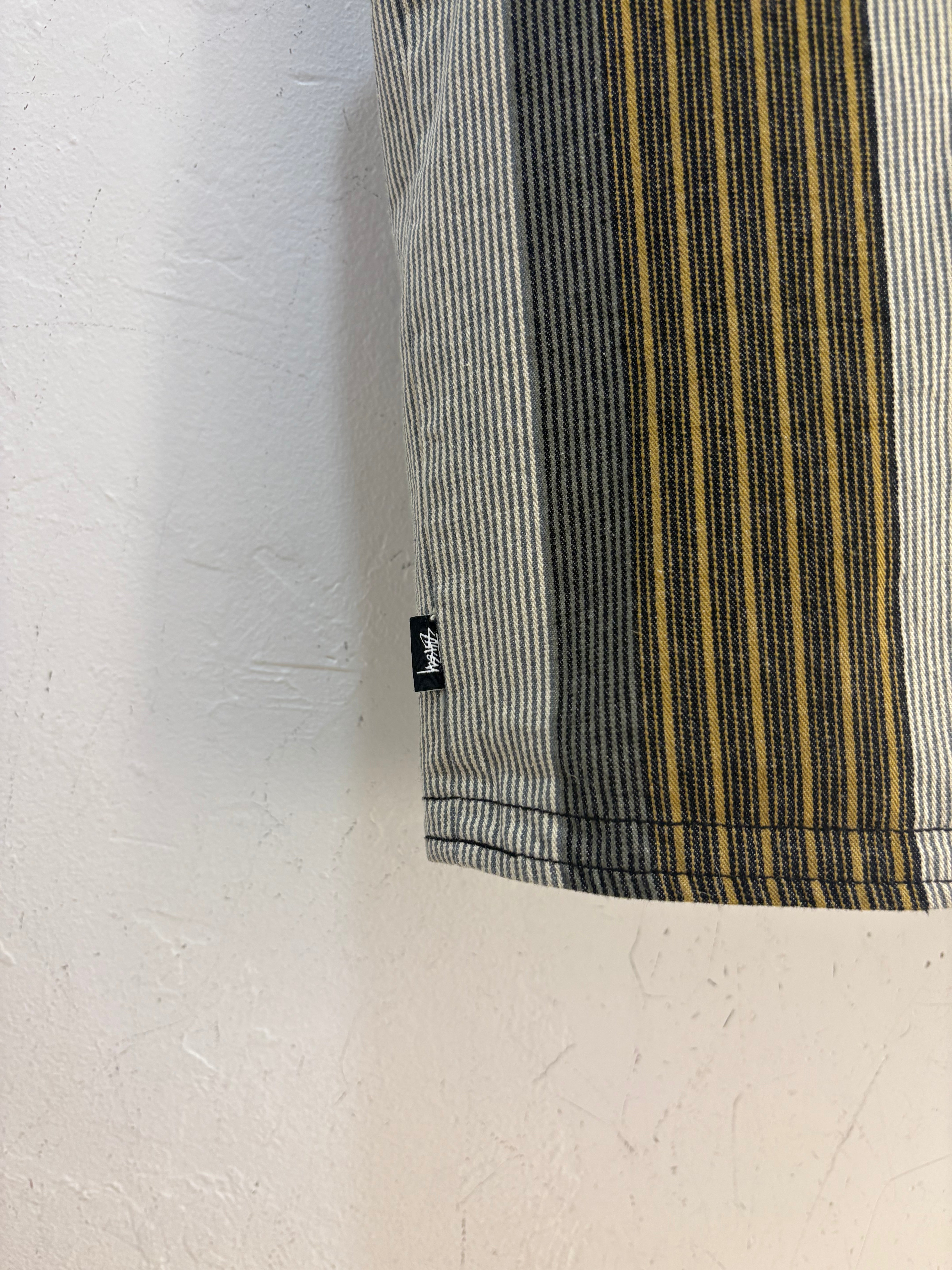 Stussy Striped Cargo Vest - M