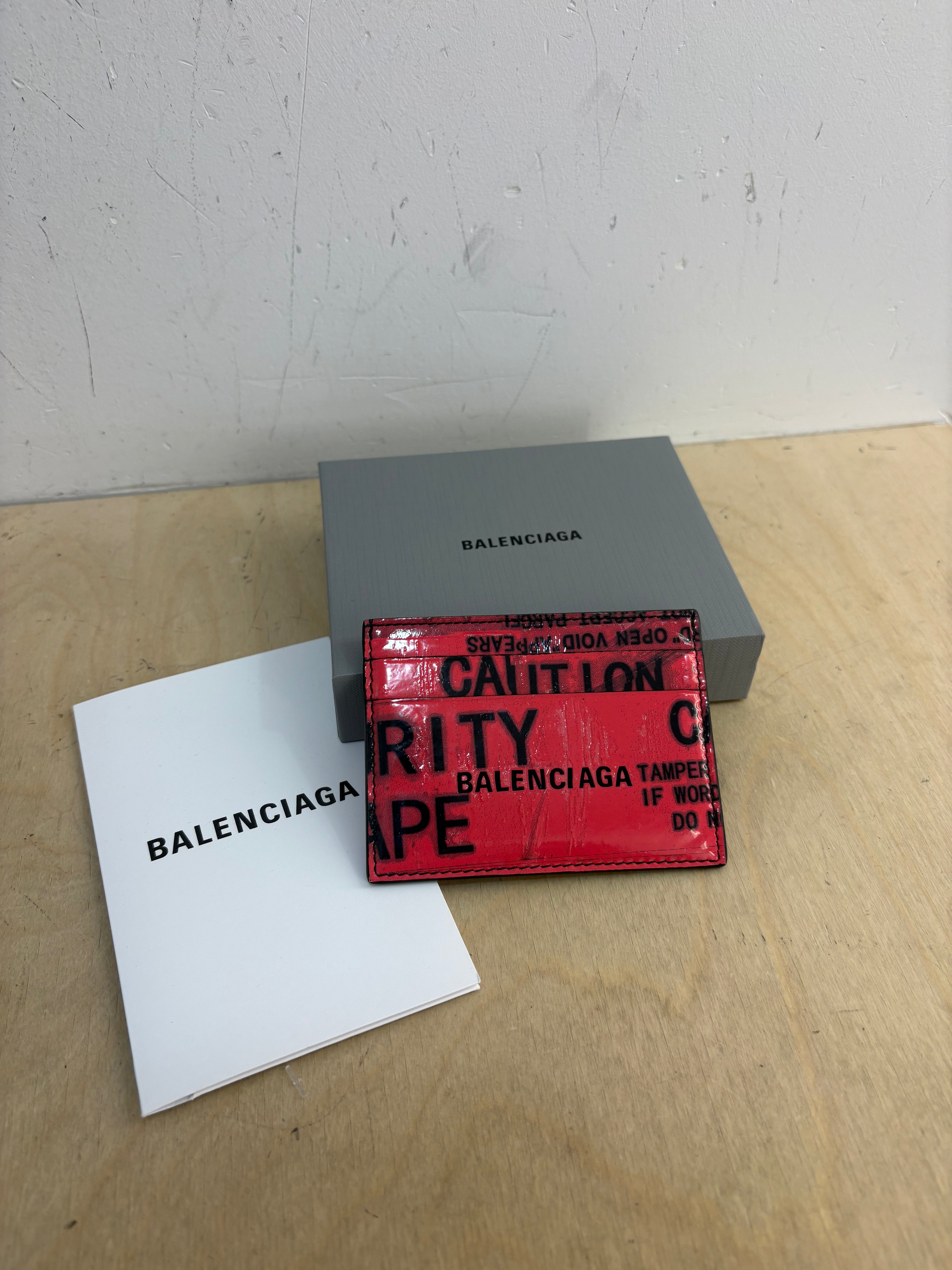 NEW Balenciaga Tape Pink Cardholder