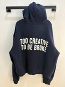 NEW Riche et en santé Navy Zipup Hoodie - M/L