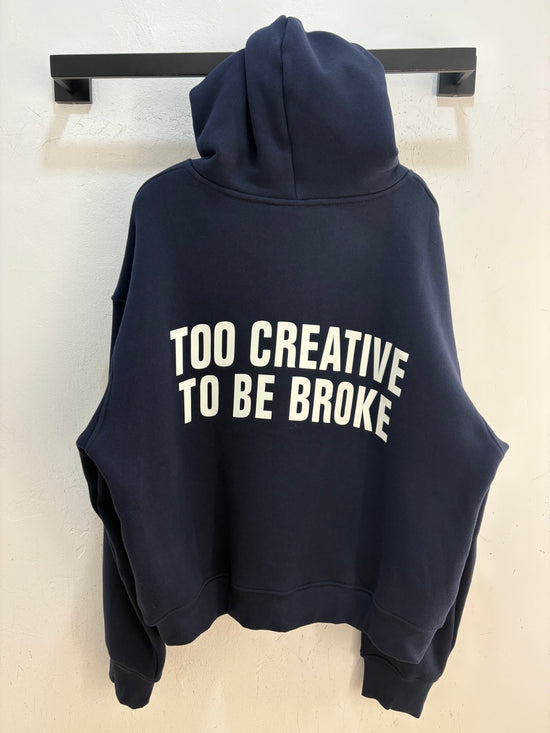 NEW Riche et en santé Navy Zipup Hoodie - M/L