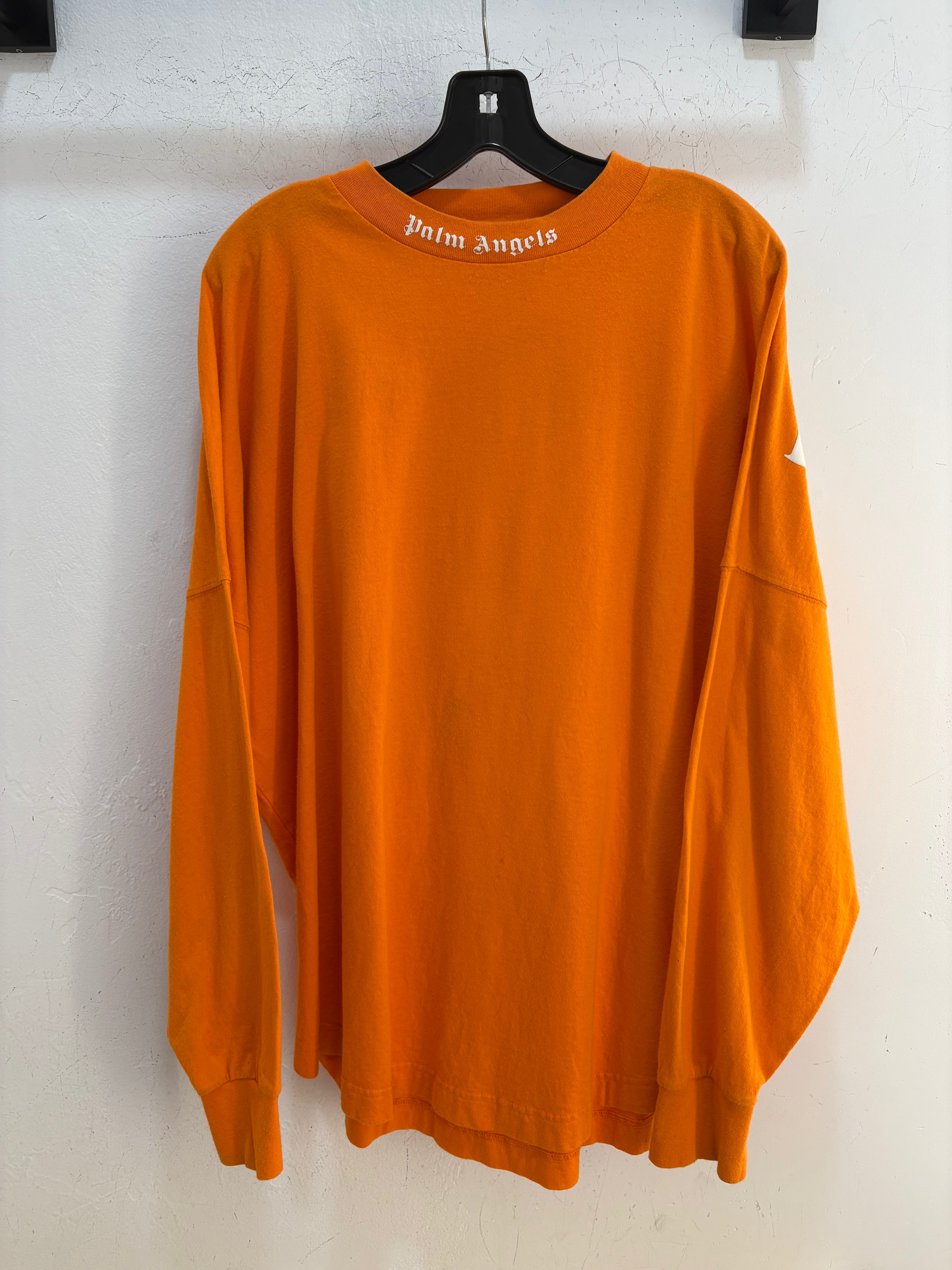 Palm Angels orange logo L/S - XL