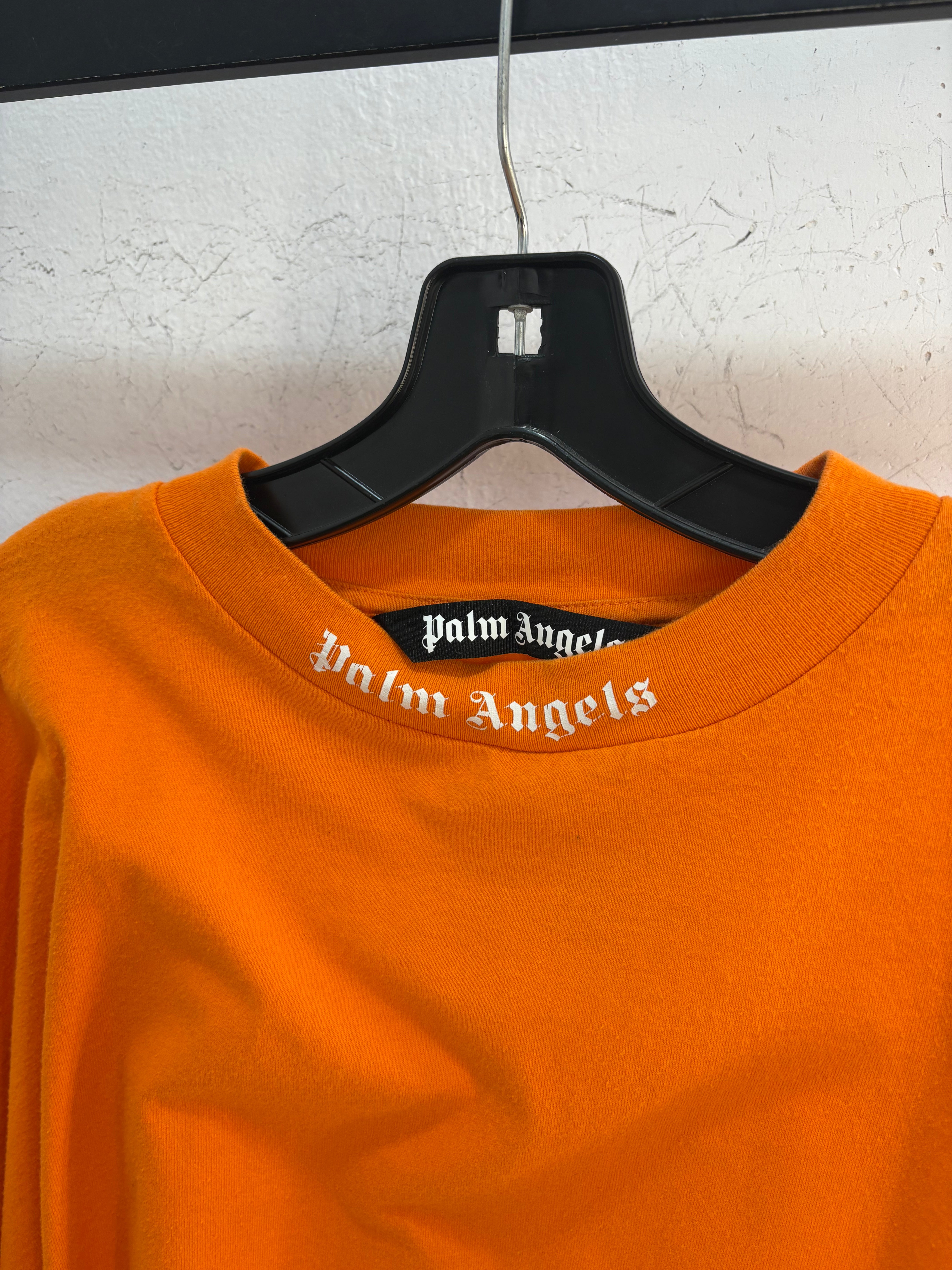 Palm Angels orange logo L/S - XL