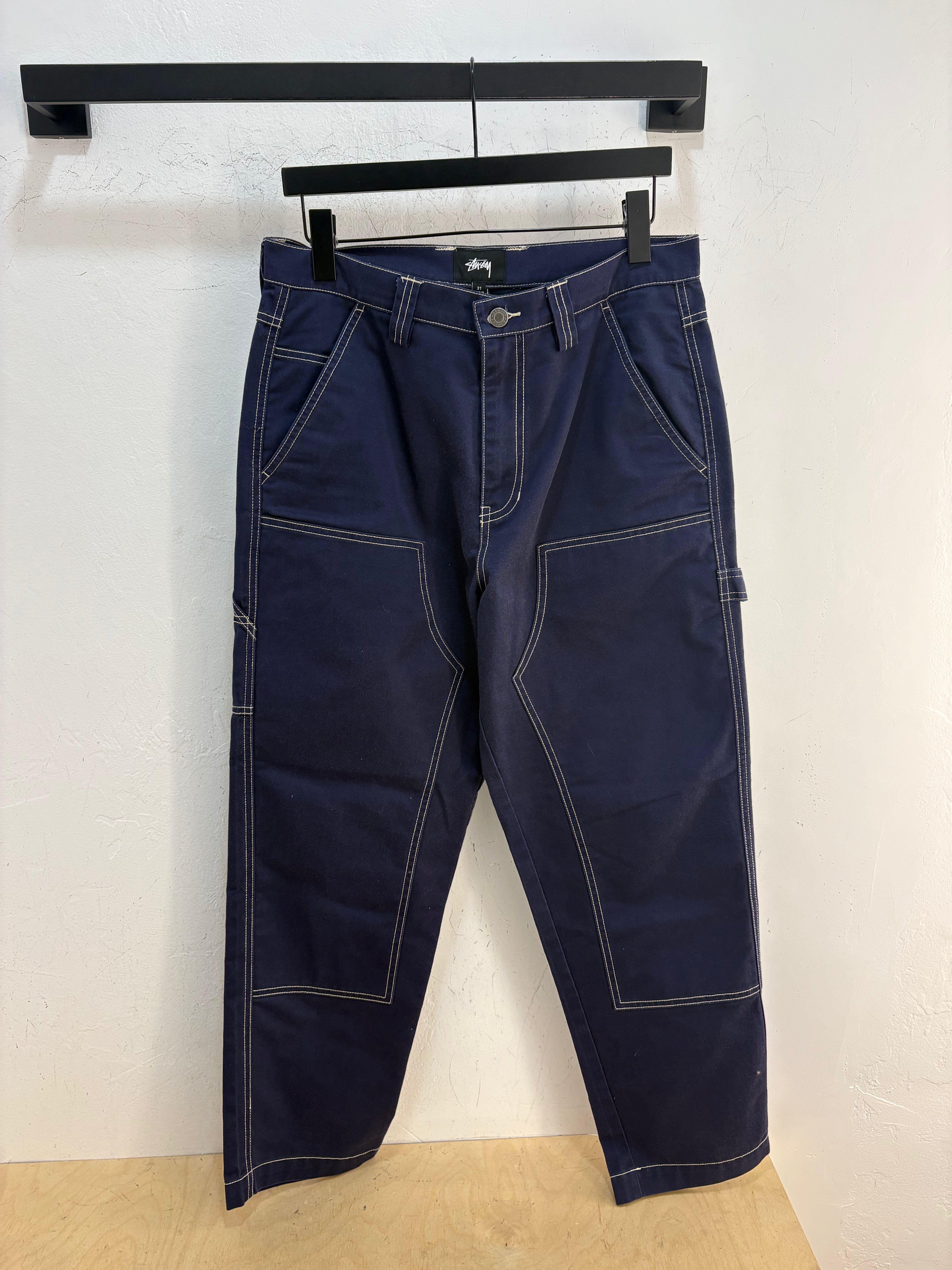 Stussy Navy double knee pants - 31