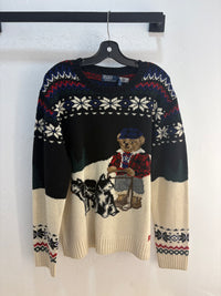 NWT Polo RL Husky Bear Wool Knit - L