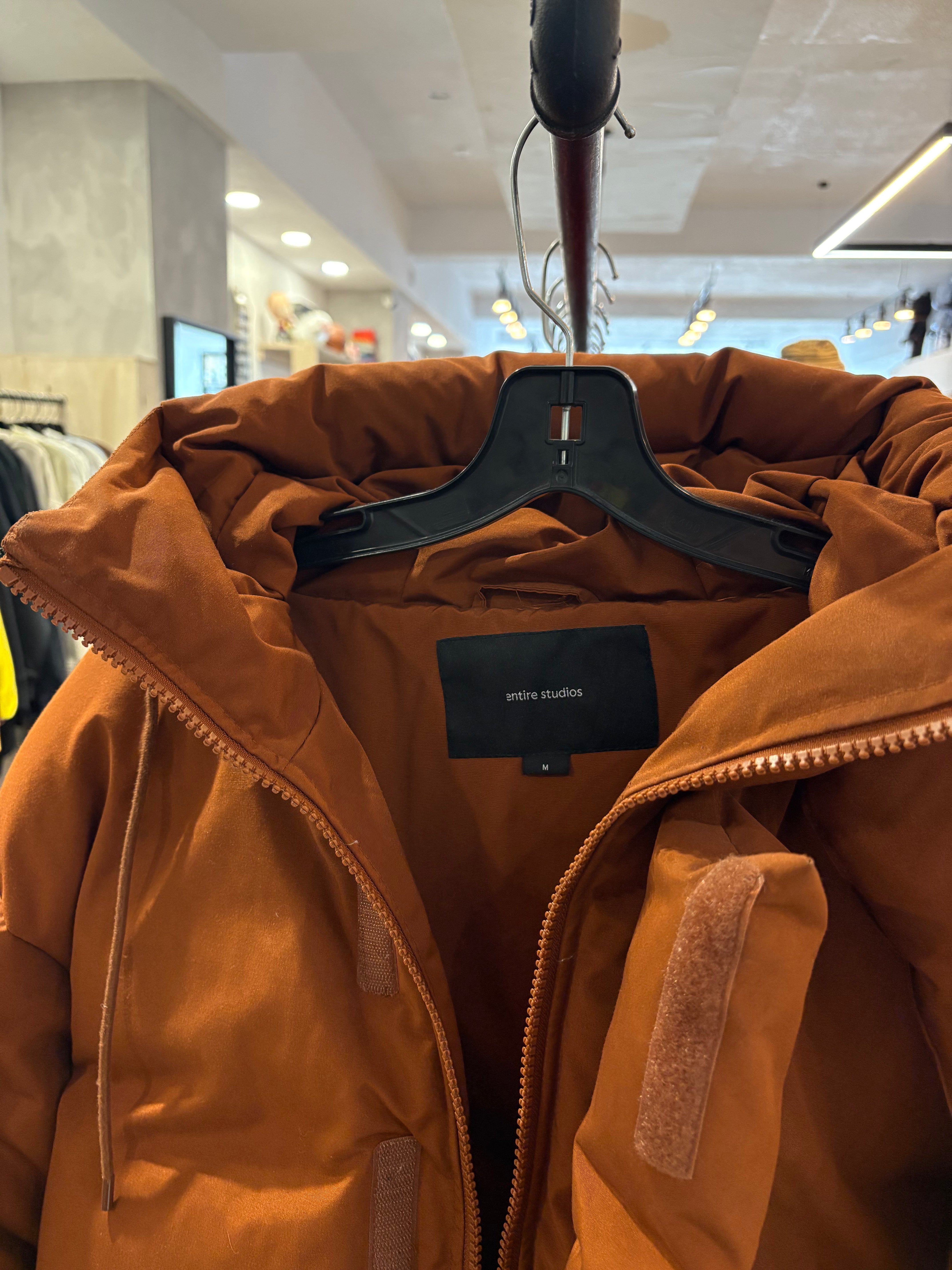 Entire Studios mega caramel puffer jacket