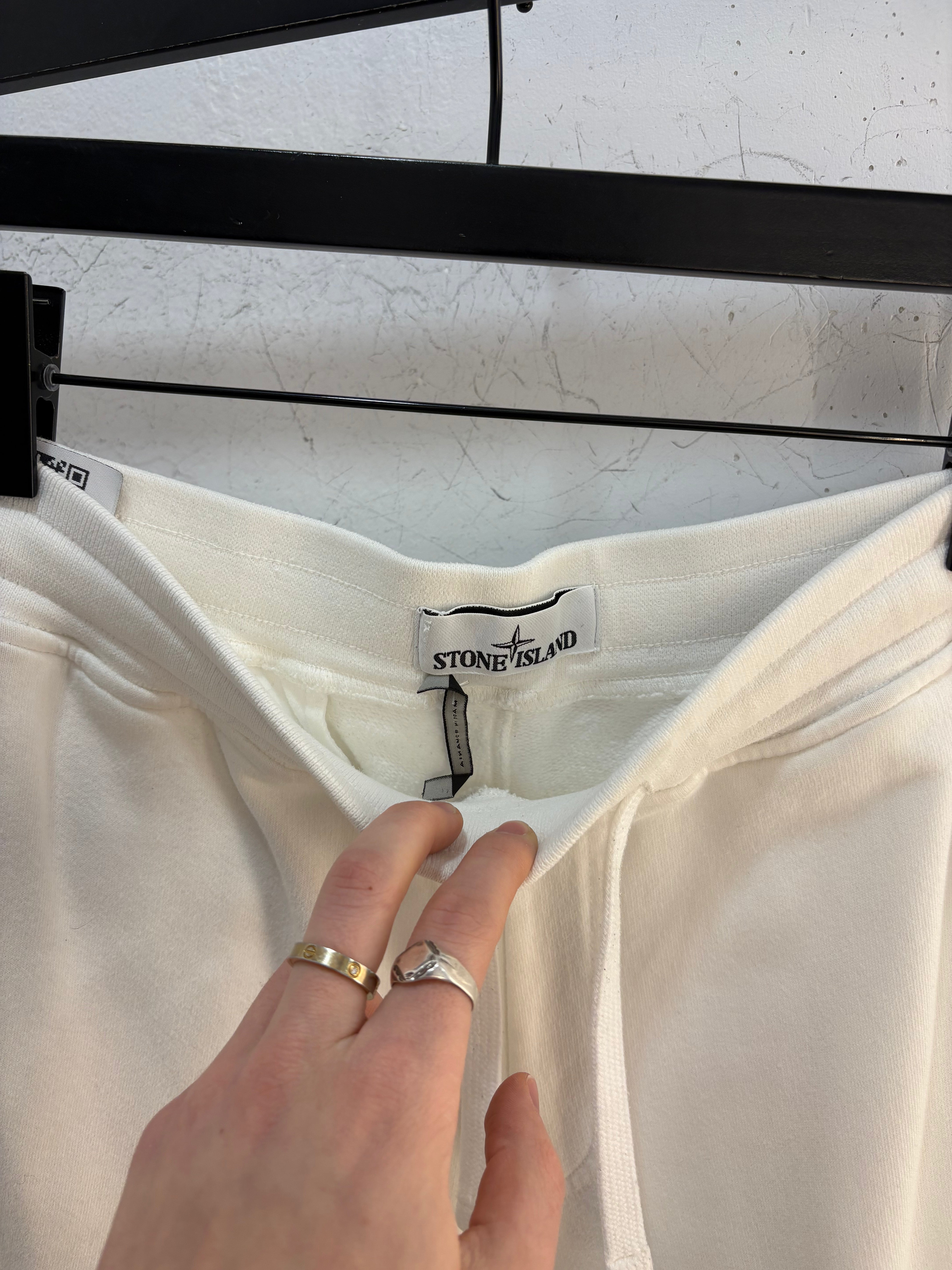 Pantalon de survêtement blanc Stone Island - taille L