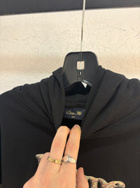 New Dime camo logo black hoodie