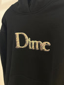 New Dime camo logo black hoodie
