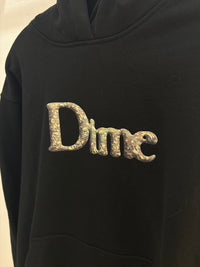 New Dime camo logo black hoodie