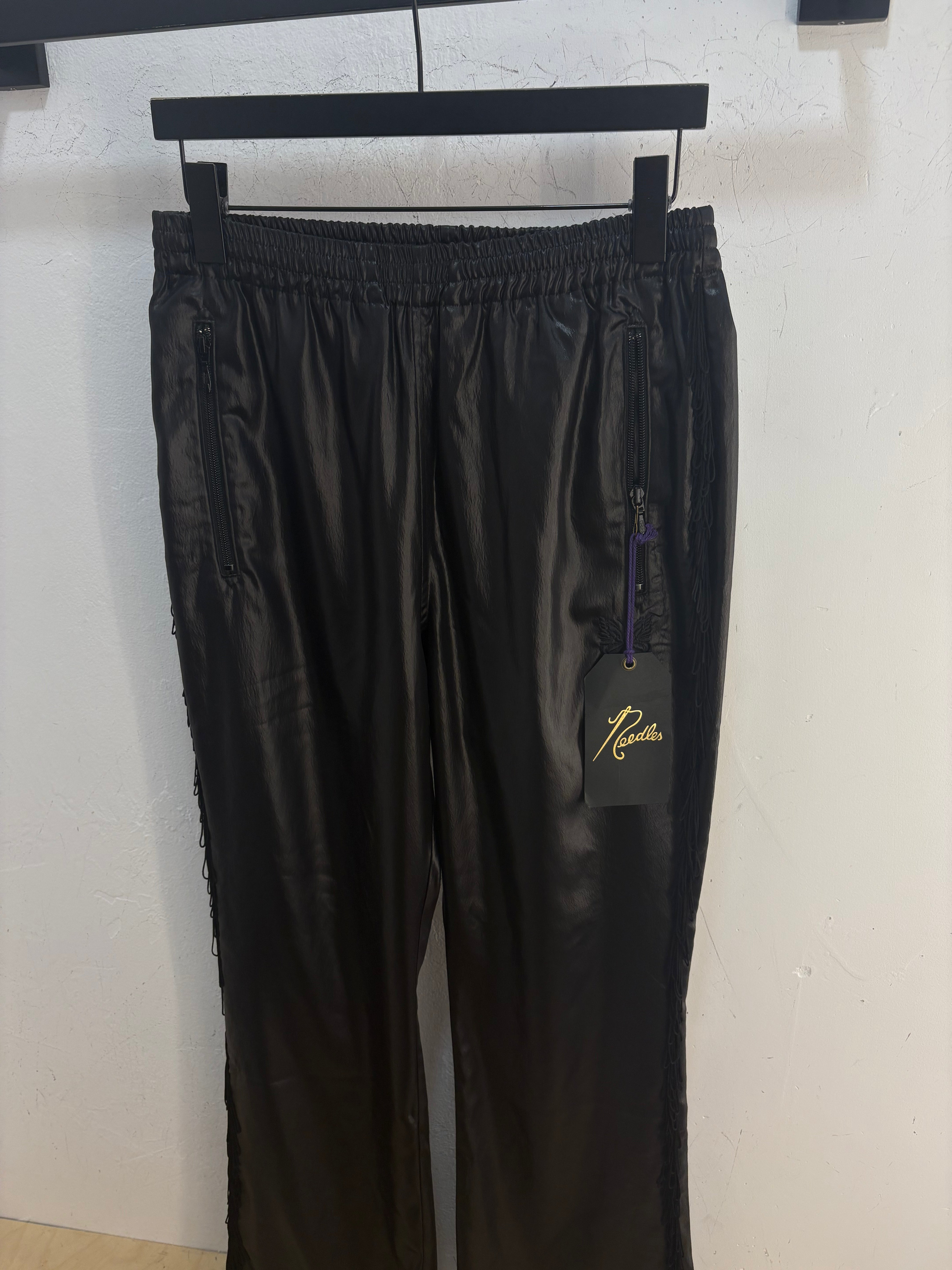 Pantalon en similicuir New Needles frange - taille S