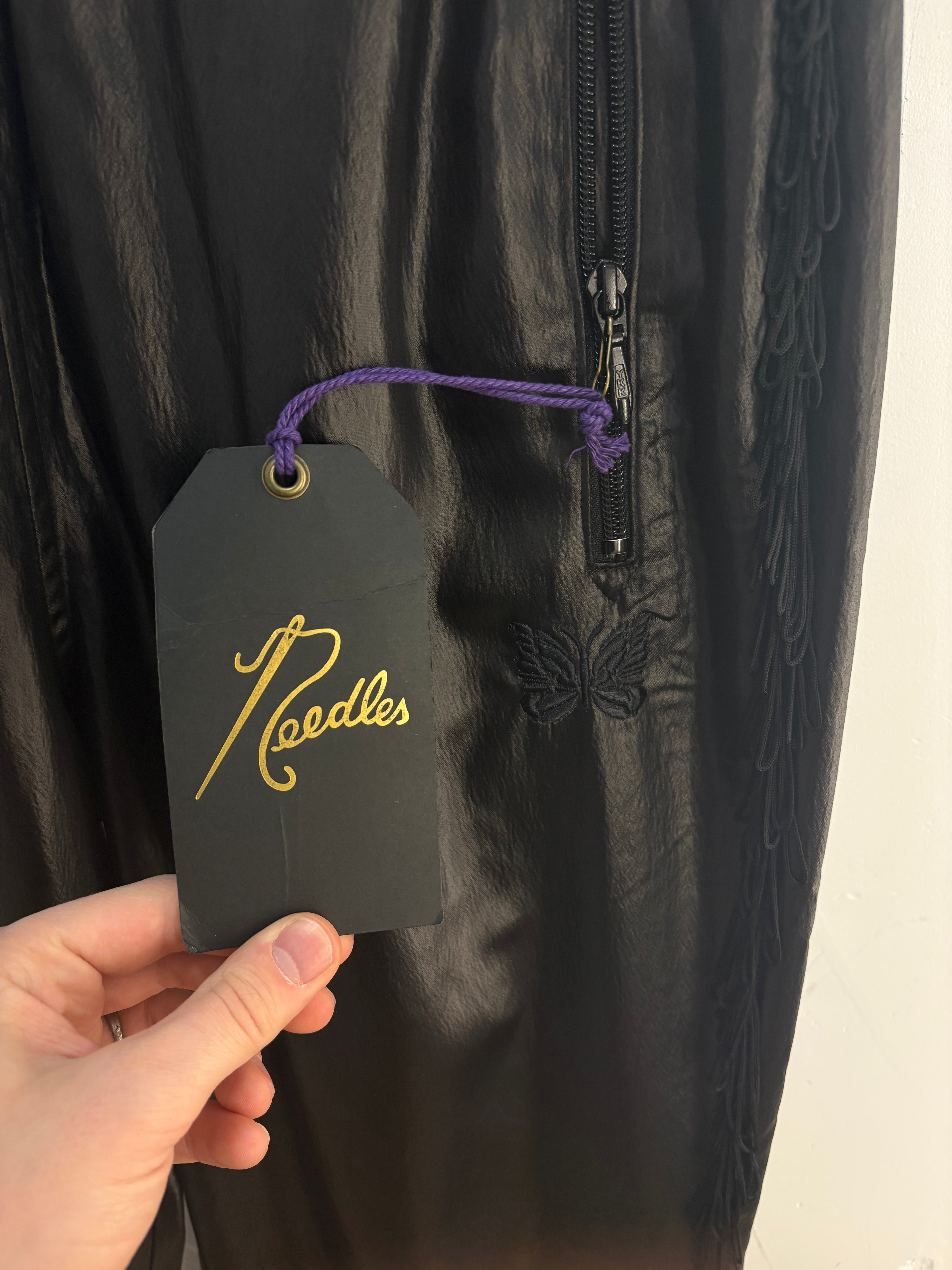 Pantalon en similicuir New Needles frange - taille S