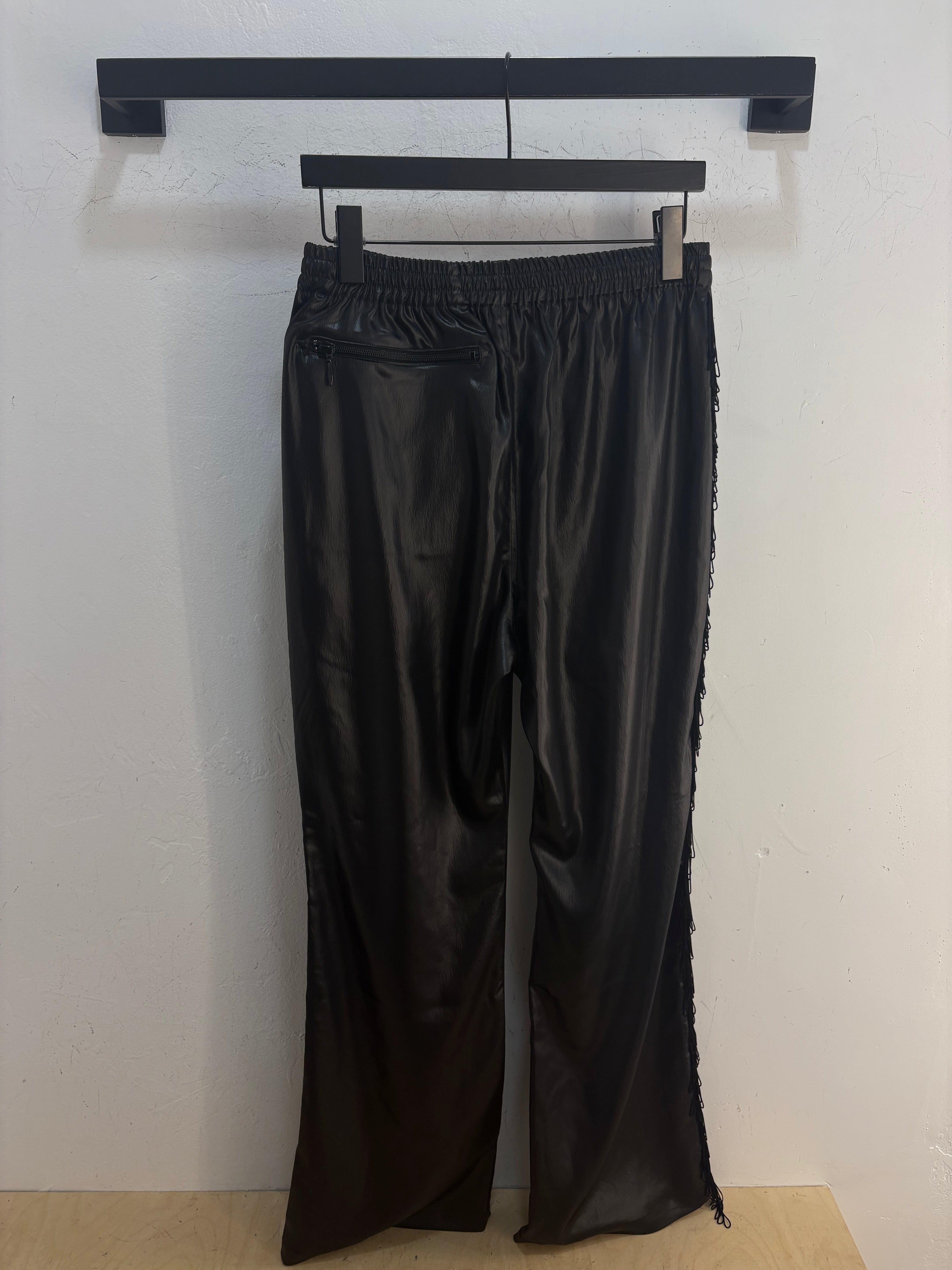 Pantalon en similicuir New Needles frange - taille S