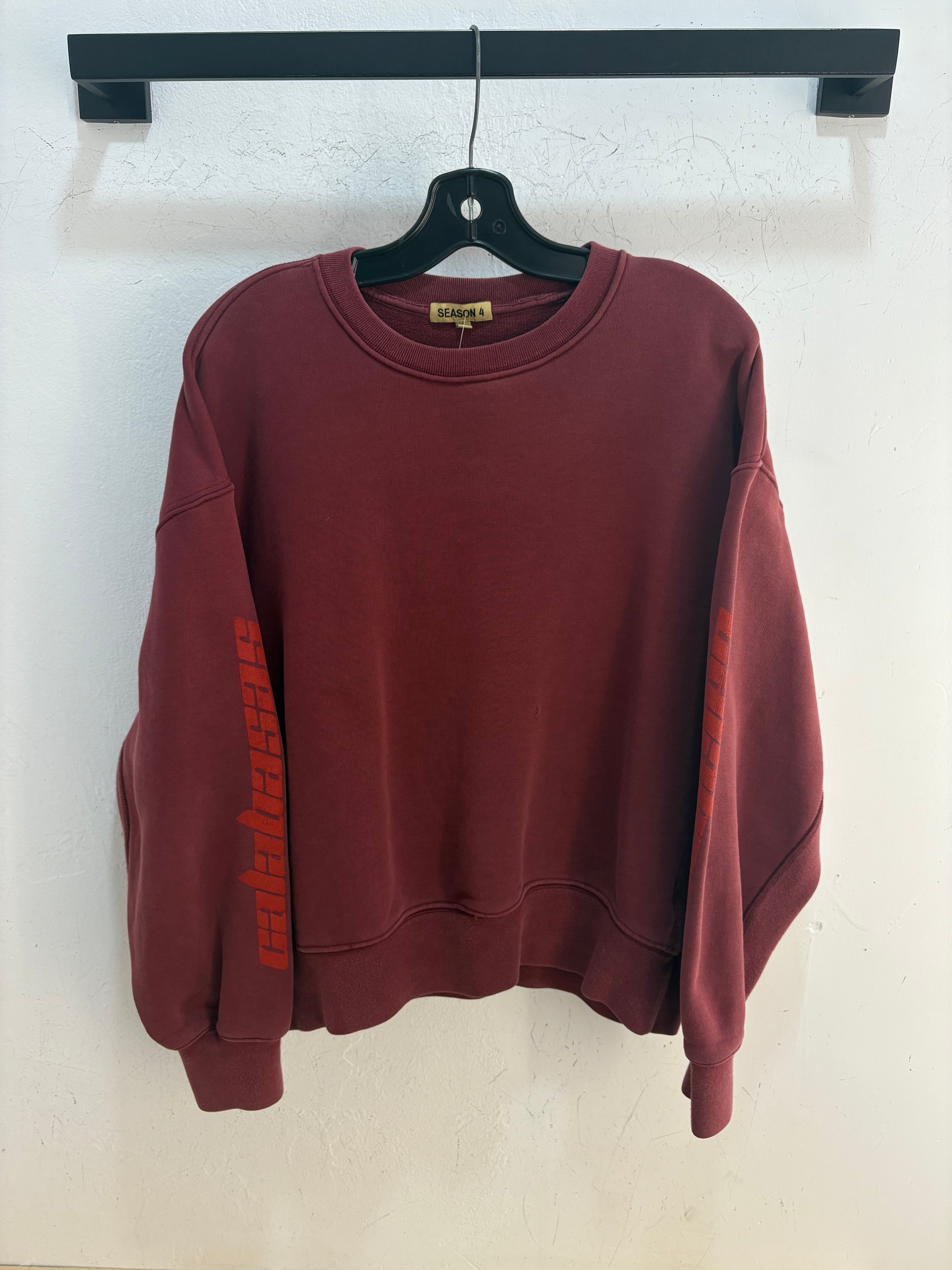 Pull Yeezy Season 4 rouge - taille XL