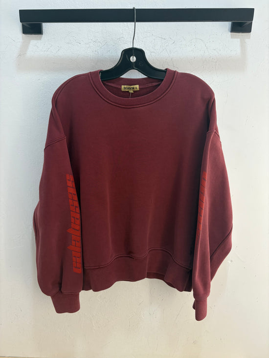 Yeezy Season 4 red crewneck - size XL