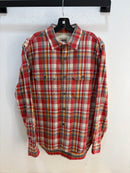 Stussy Plaid purple tag flannel - size L