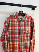 Stussy Plaid purple tag flannel - size L