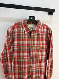 Stussy Plaid purple tag flannel - size L