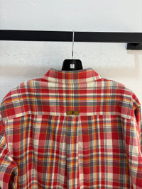 Stussy Plaid purple tag flannel - size L