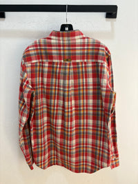 Stussy Plaid purple tag flannel - size L