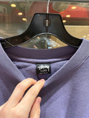 Nouveau sweat-shirt Stussy Purple Dye avec logo - taille XXL