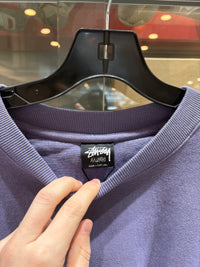 Nouveau sweat-shirt Stussy Purple Dye avec logo - taille XXL