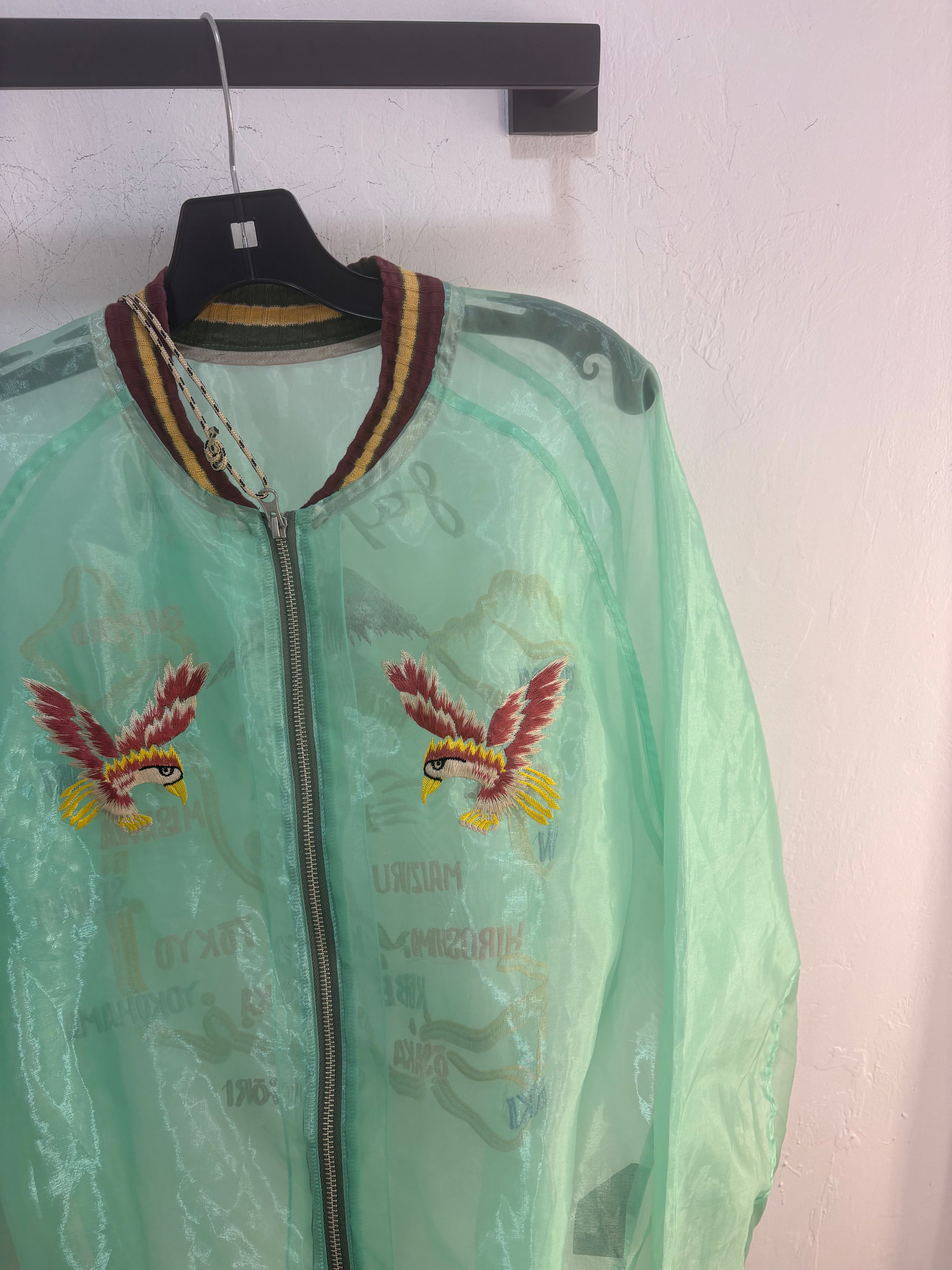 Kapital sheer mosquito japan souvenir bomber jacket - size XL