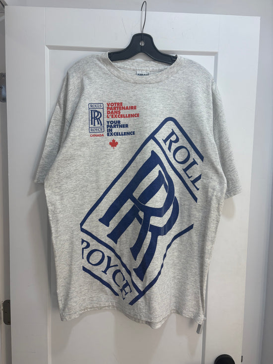 T-shirt avec logo Rolls Royce des années 90 - taille XL