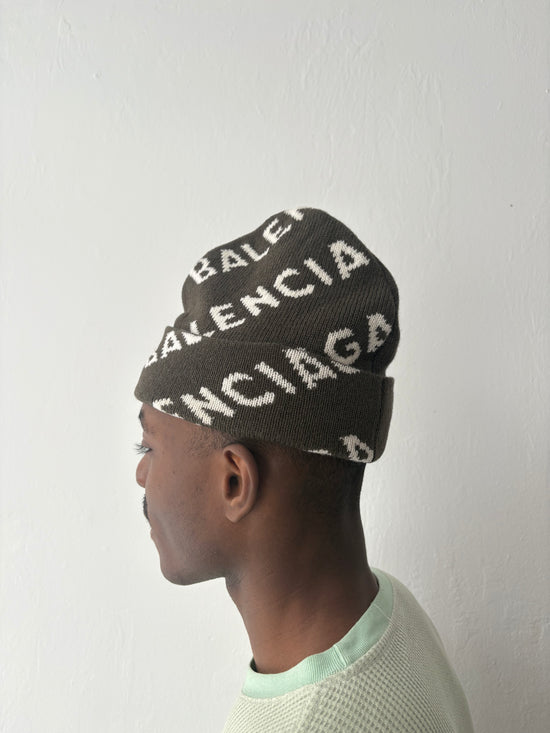 Balenciaga spellout beanie