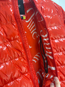 Dime glossy red puffer jacket - size XL
