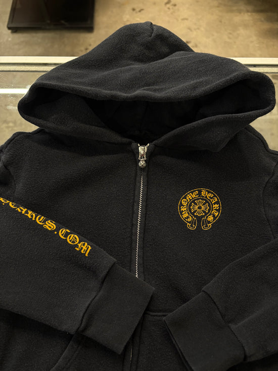 Chrome Hearts yellow zip up logo hoodie - baby size 4T