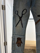 Pantalon en denim New Amiri pour charpentier - taille 32