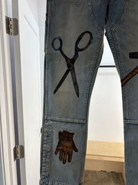 Pantalon en denim New Amiri pour charpentier - taille 32