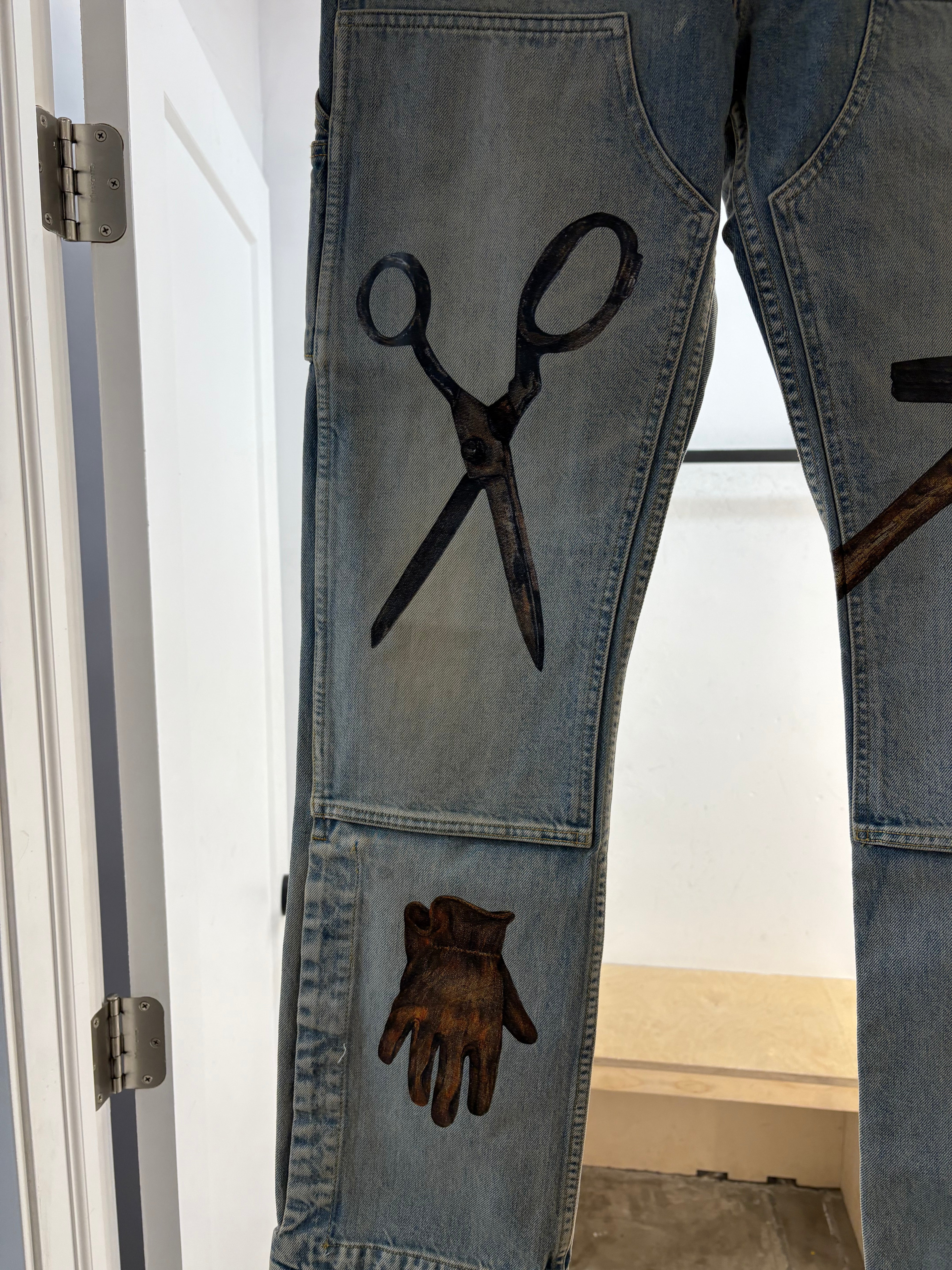 Pantalon en denim New Amiri pour charpentier - taille 32