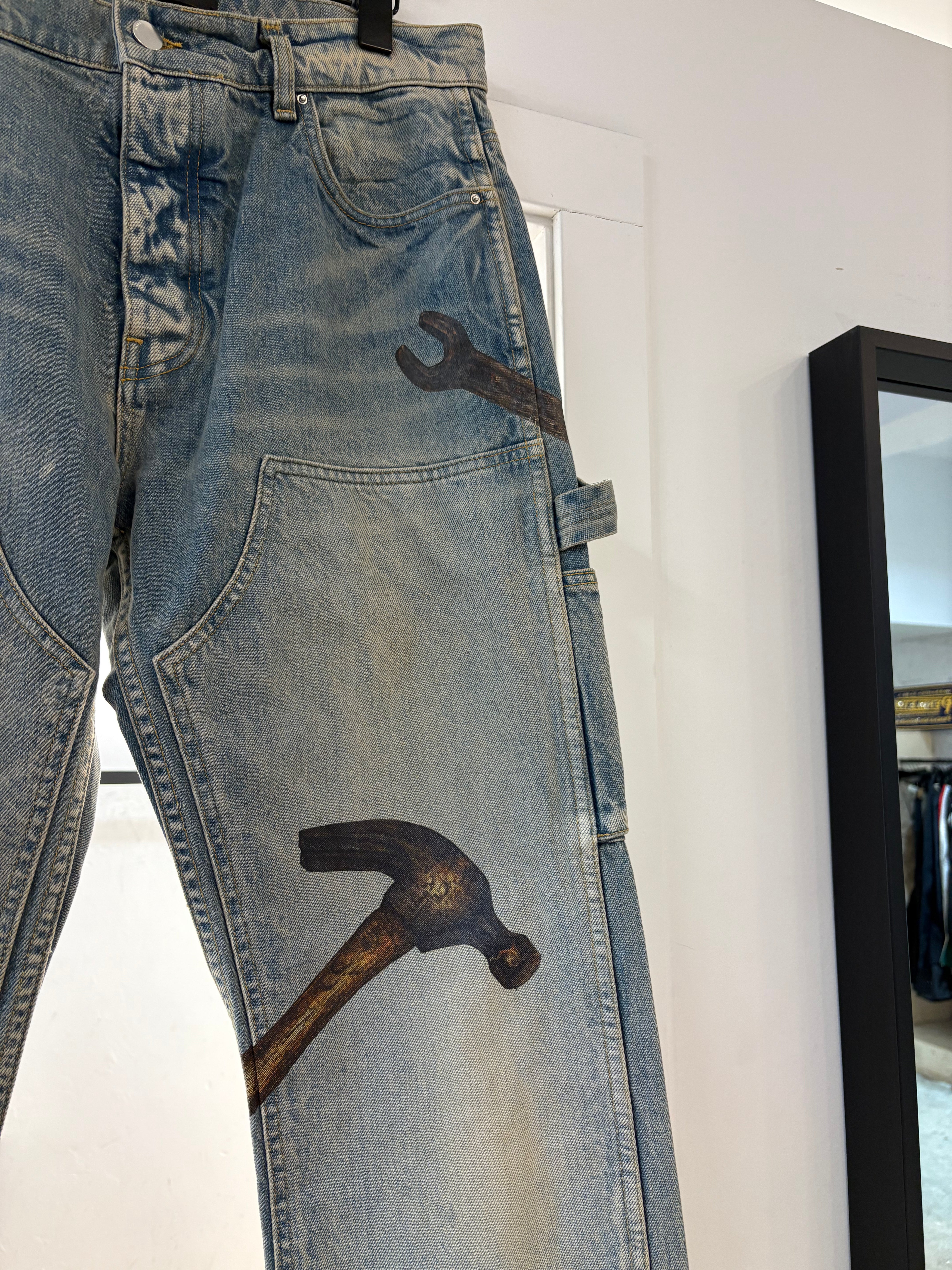 Pantalon en denim New Amiri pour charpentier - taille 32