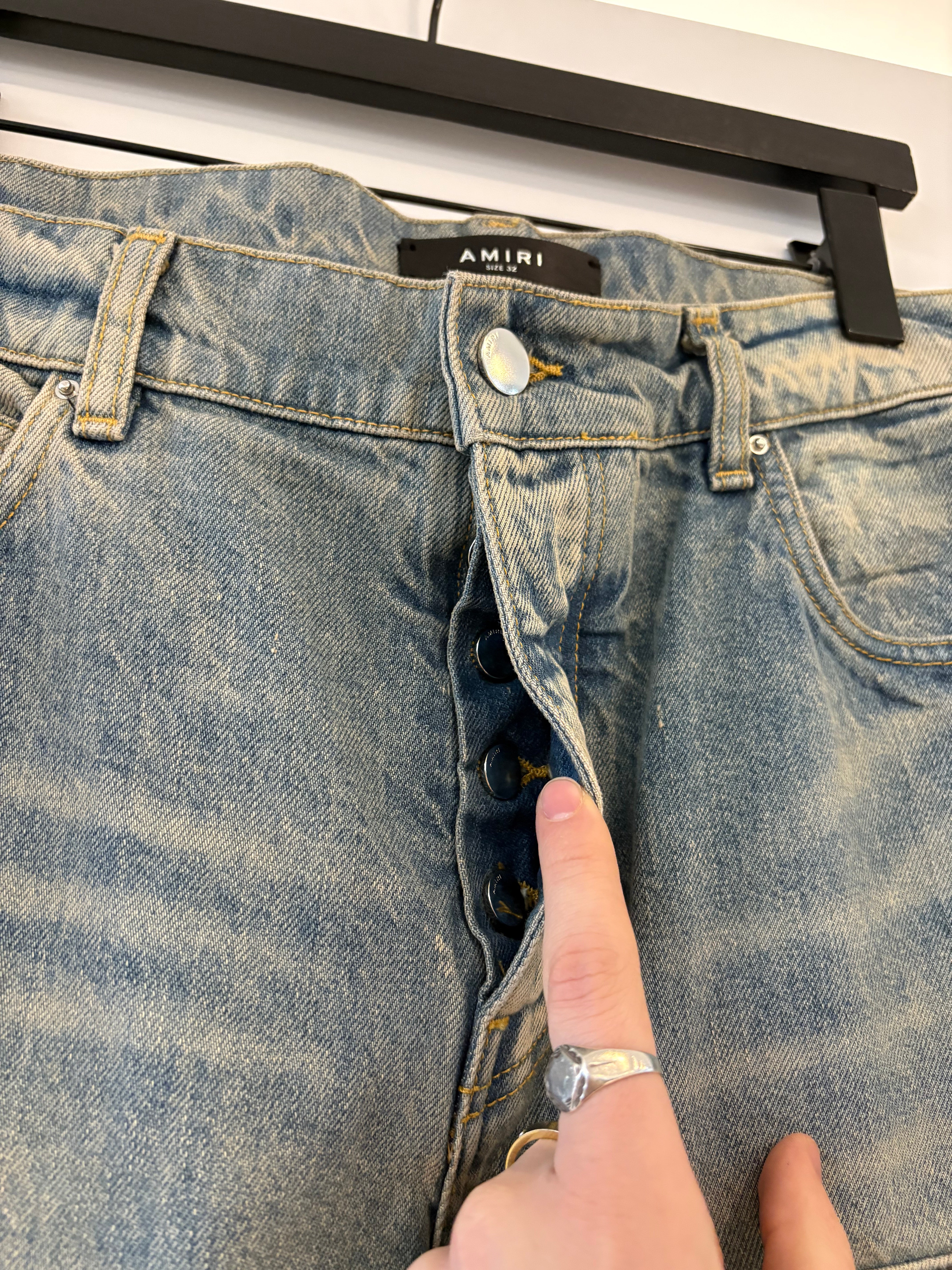 Pantalon en denim New Amiri pour charpentier - taille 32